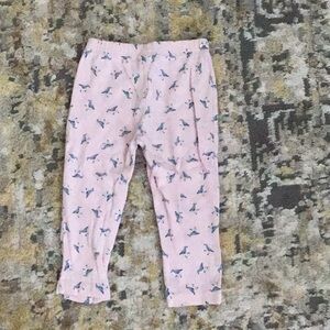 Bird Print Pink Pants